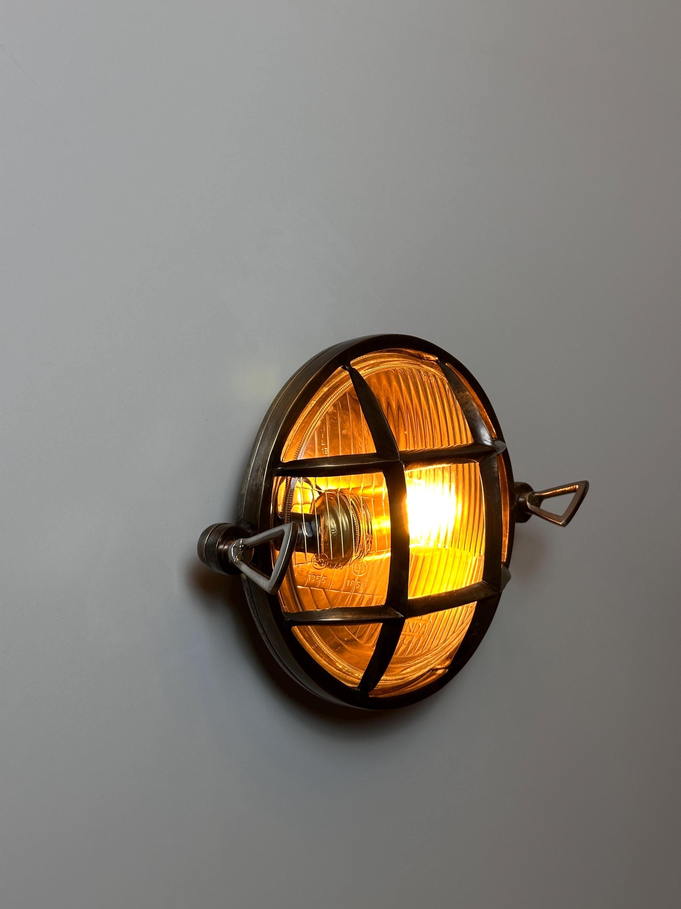Romanos Nautical Wall Sconce Solid Brass IP64 Exterior Light by OZENDECO