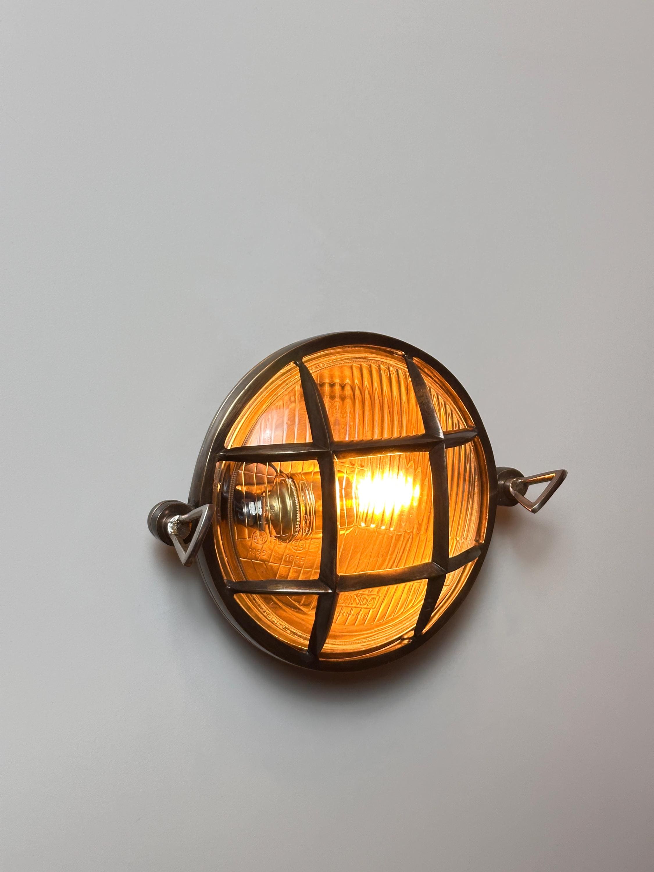 Romanos Nautical Wall Sconce Solid Brass IP64 Exterior Light by OZENDECO