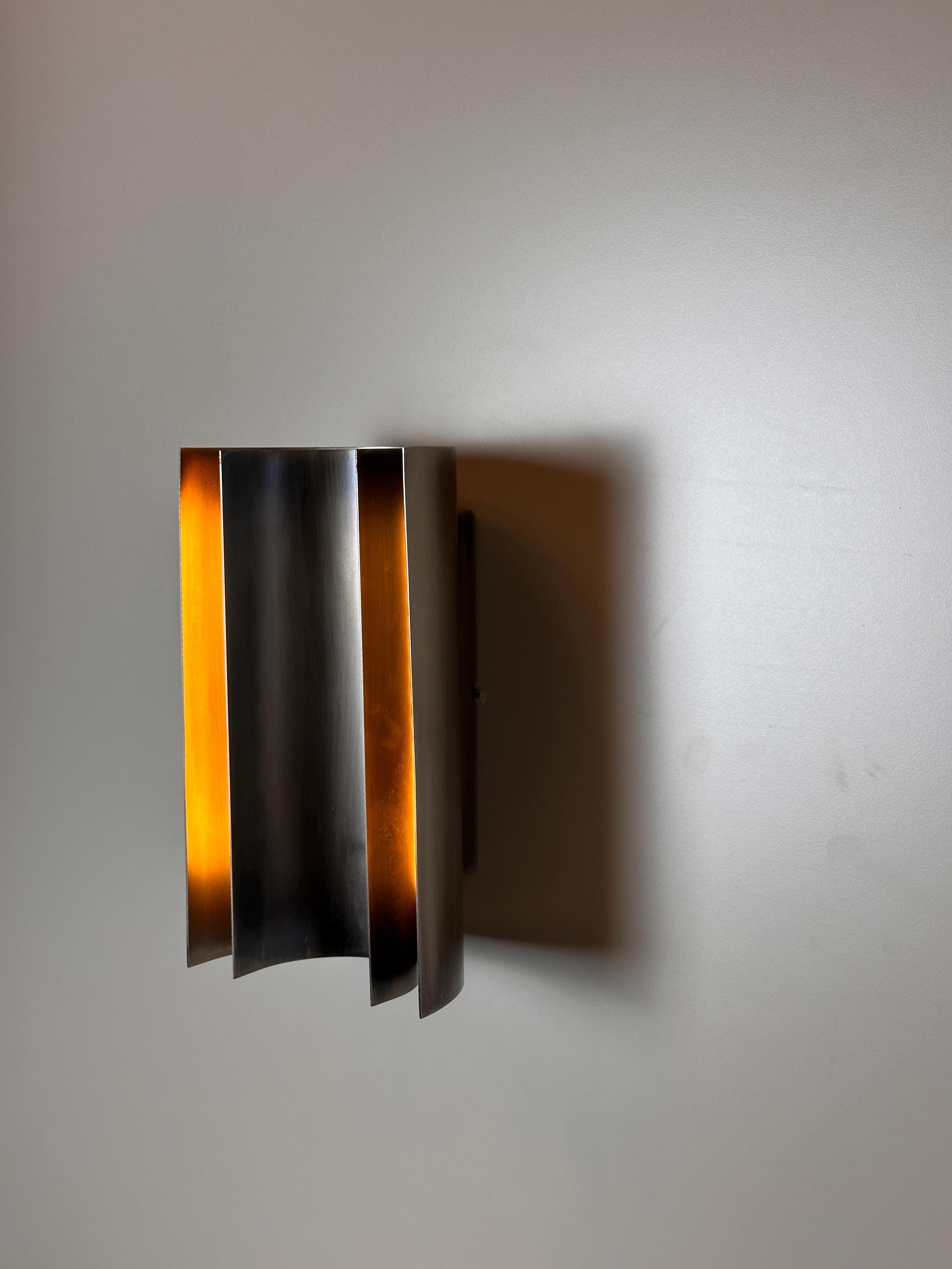 Gustav Bespoke Statement Wall Sconce – Artisan Handmade Iron Wall Light – Modern Designer Lighting
