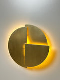 La Punta Wall Sconce – Modern Brushed Brass Round Wall Light | Luxury Decor