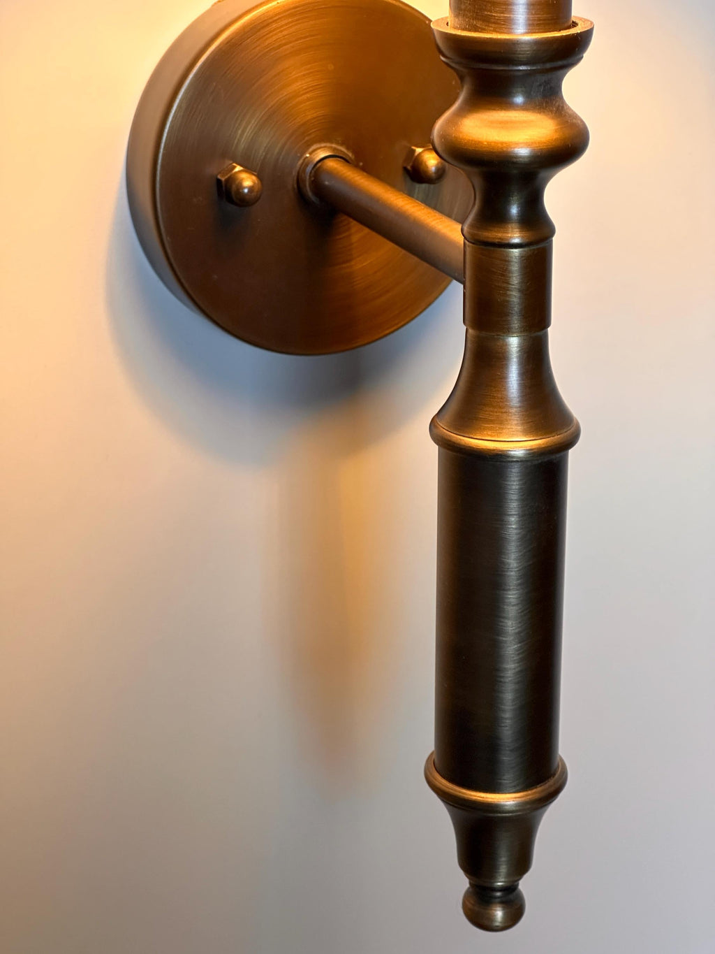 Avenida Wall Sconce – Antique Brass Iron Accent Fixture with Classic Shade