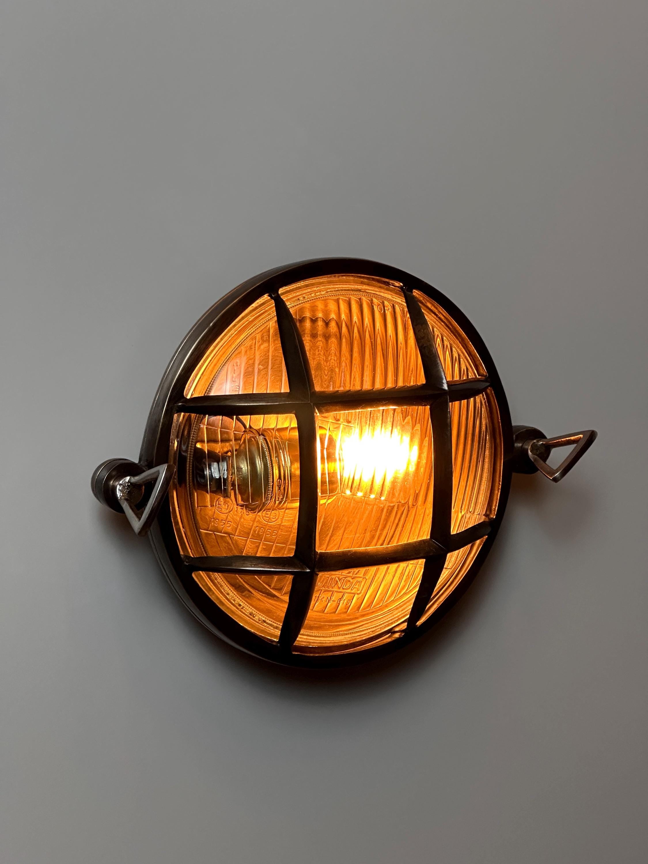 Romanos Nautical Wall Sconce Solid Brass IP64 Exterior Light by OZENDECO