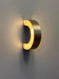 Lunaro Marble Wall Sconce – Modern Alabaster Style Wall Light – Sculptural Luxury Interior Lighting