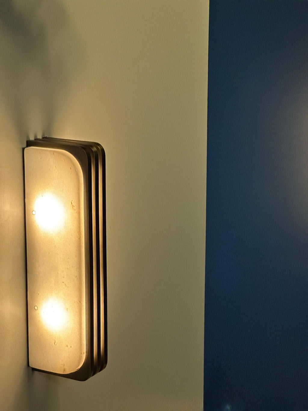 Belair 1969 Wall Sconce – Mid-Century Marble & Metal Interior Light