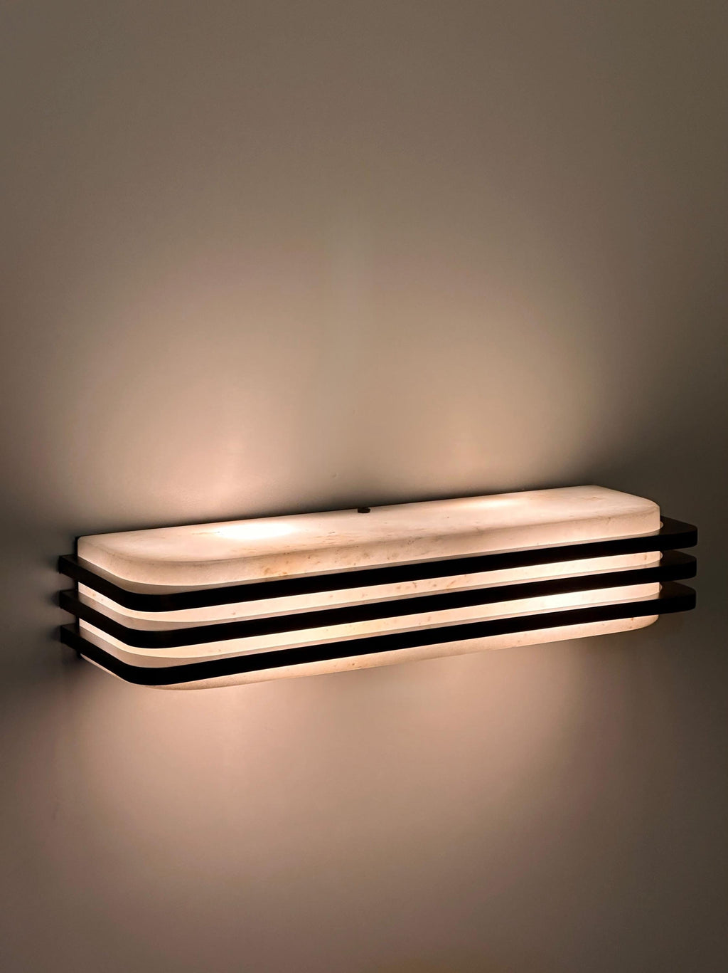 Belair 1969 Wall Sconce – Mid-Century Marble & Metal Interior Light