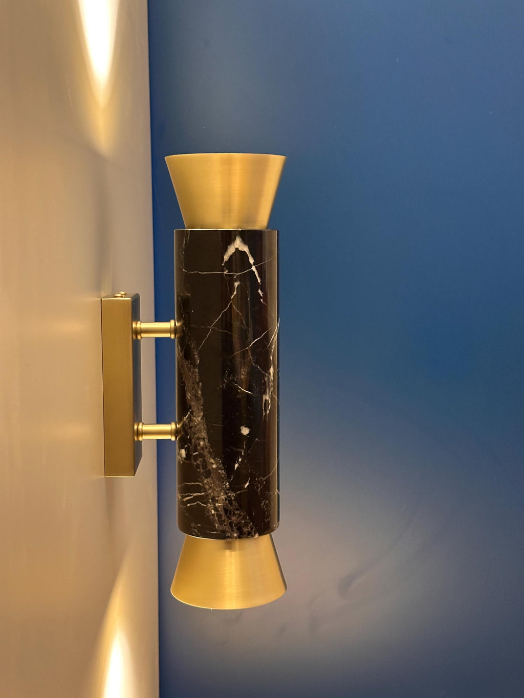San Felipe Wall Sconce Marble and Metal Modern Interior Light by OZENDECO