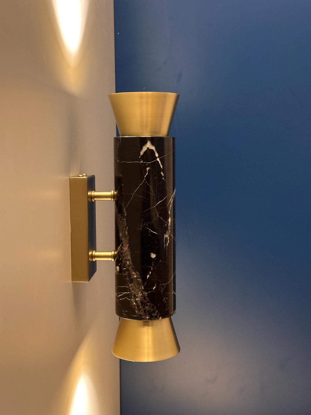 San Felipe Wall Sconce Marble and Metal Modern Interior Light by OZENDECO