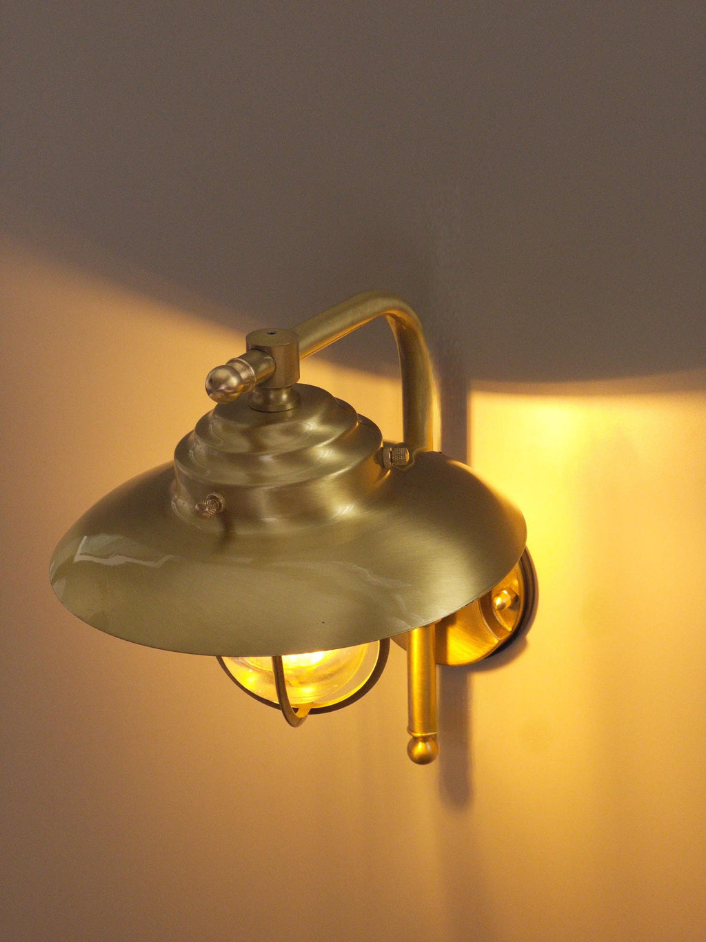 Latinn Solid Brass Nautical Wall Sconce – Outdoor Coastal Lighting