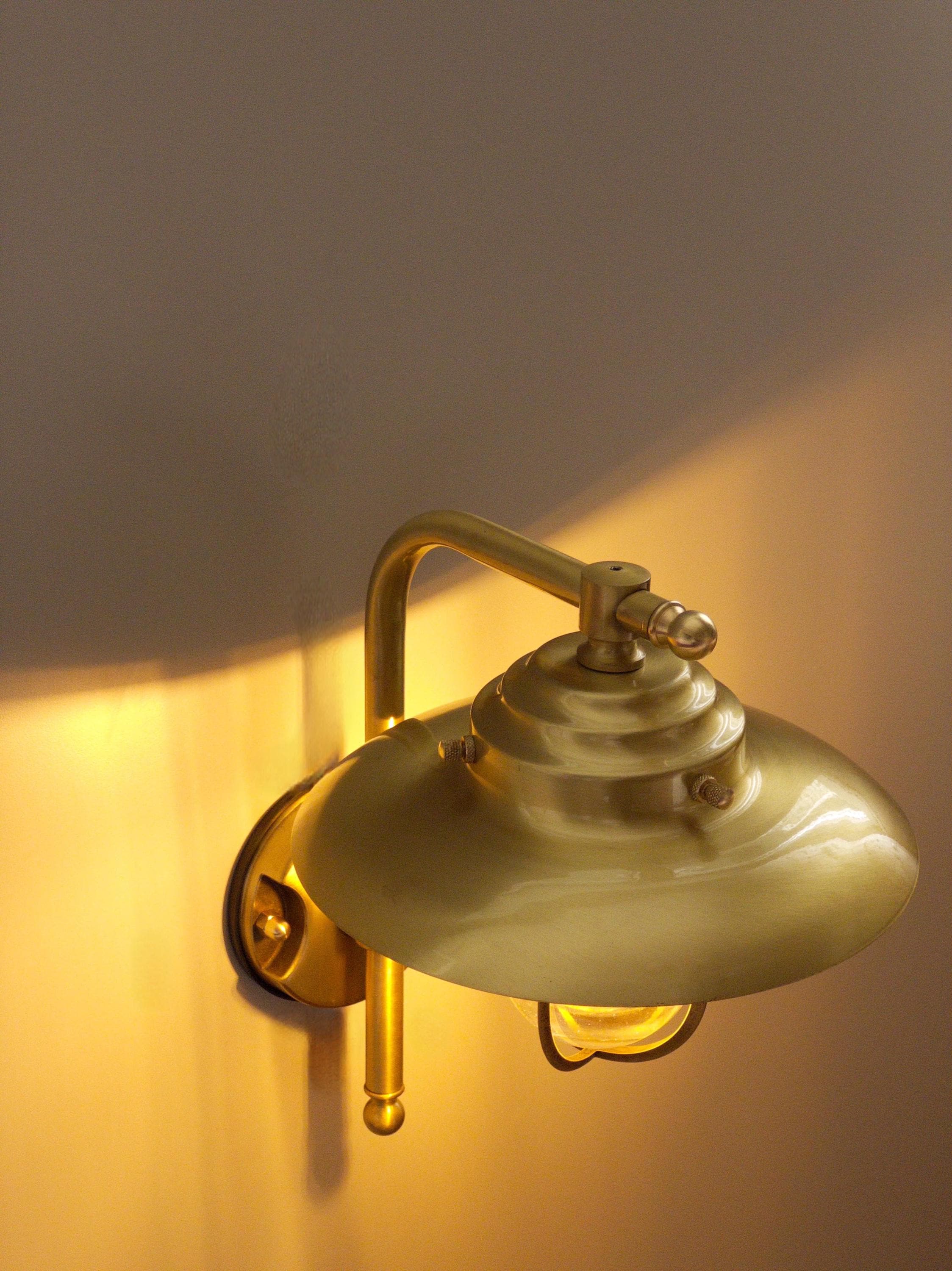 Latinn Solid Brass Nautical Wall Sconce – Outdoor Coastal Lighting