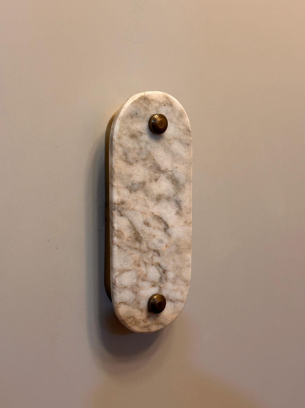 Xlendi Marble Wall Sconce - Hand-Carved Stone with Ambient LED Glow