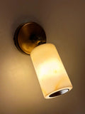 Pagani Marble Wall Sconce: Dual Light Ambient Glow (Handcrafted, Adjustable)
