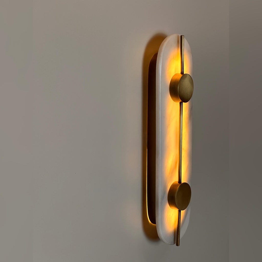 Cascia Wall Light: Luxury Marble and Metal (Modern Interior Sconce)