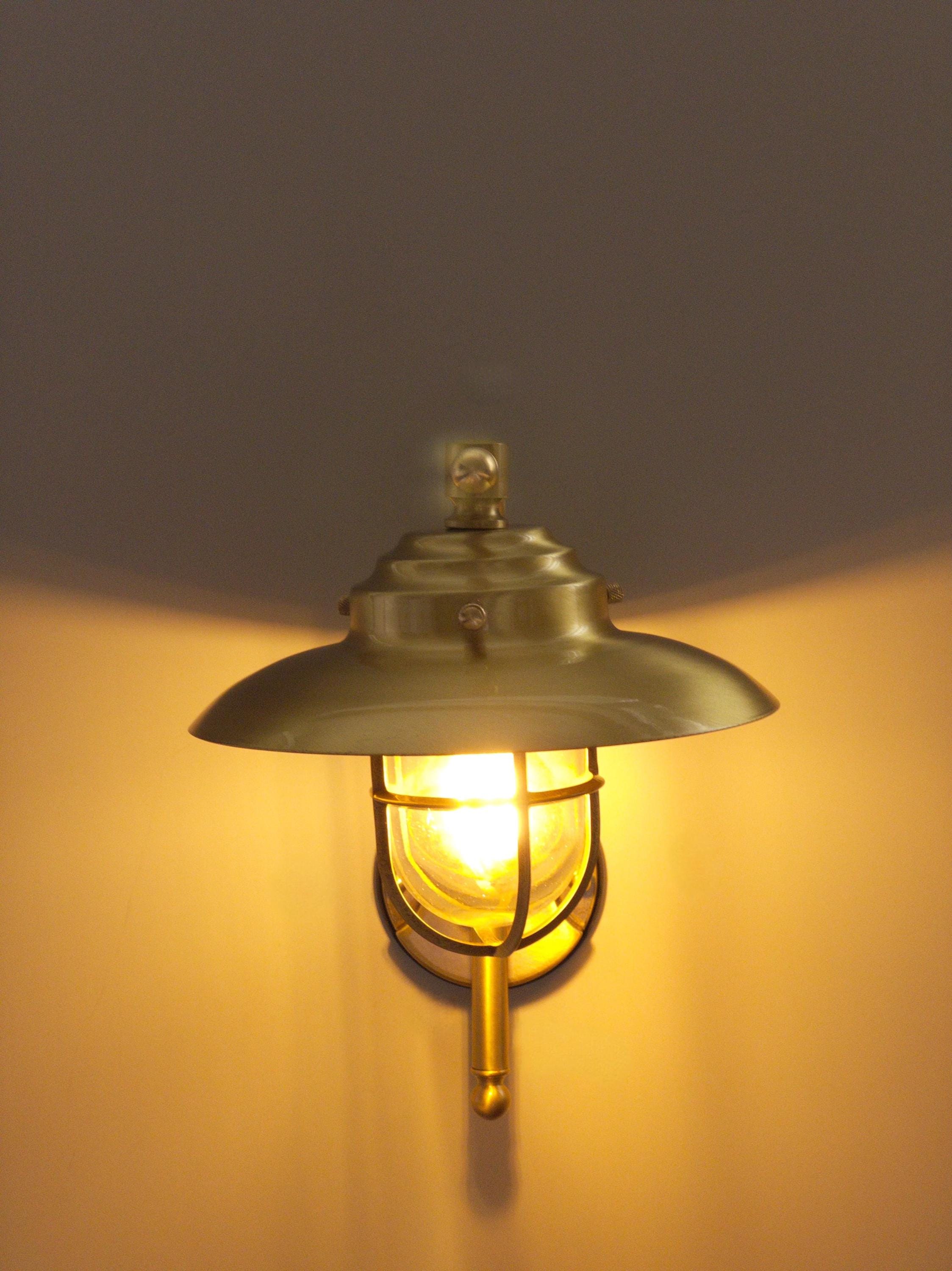 Latinn Solid Brass Nautical Wall Sconce – Outdoor Coastal Lighting