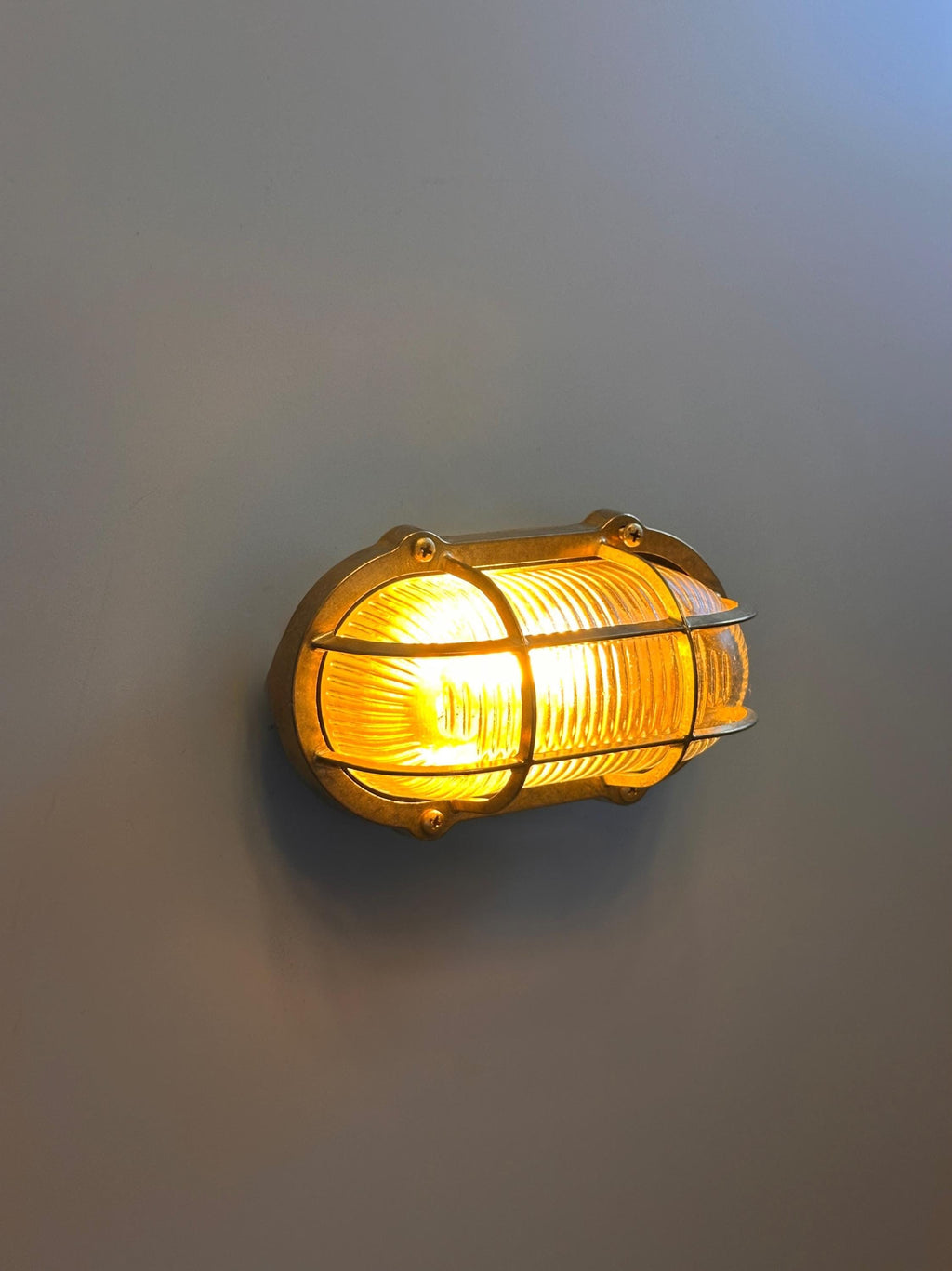 Koper Brass Wall Sconce: Nautical Outdoor Lighting (Weatherproof Finish)