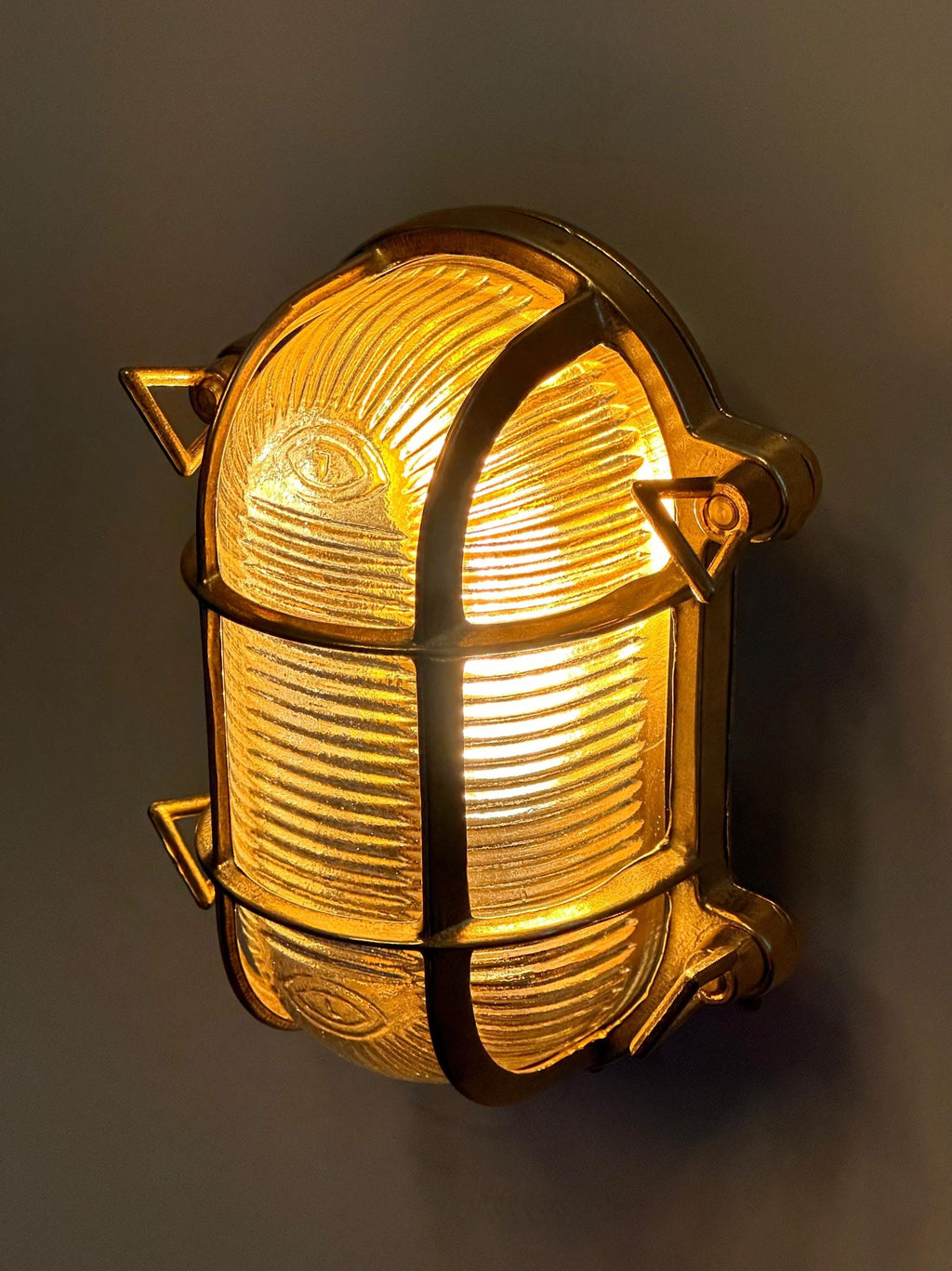 VERLİN Solid Brass Nautical Wall Sconce – Outdoor Coastal Bulkhead Light