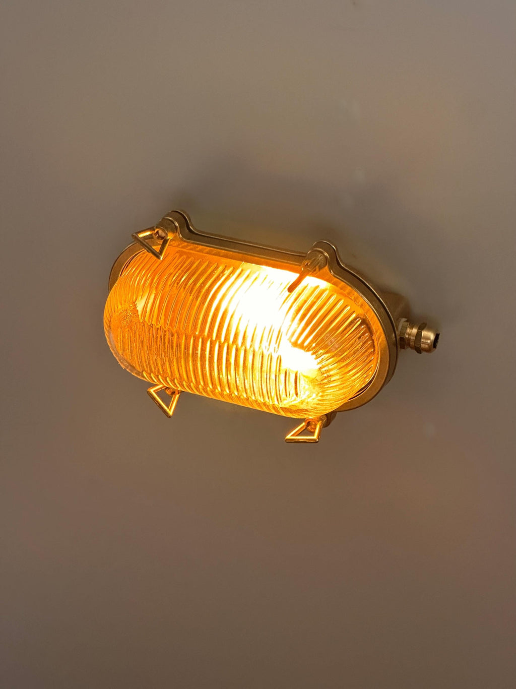 Athnes Solid Brass Wall Sconce – Handmade Nautical Outdoor Light