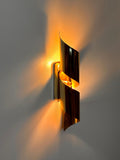 Timaru Wall Sconce – Sculptural Brass Fixture with Warm Architectural Glow