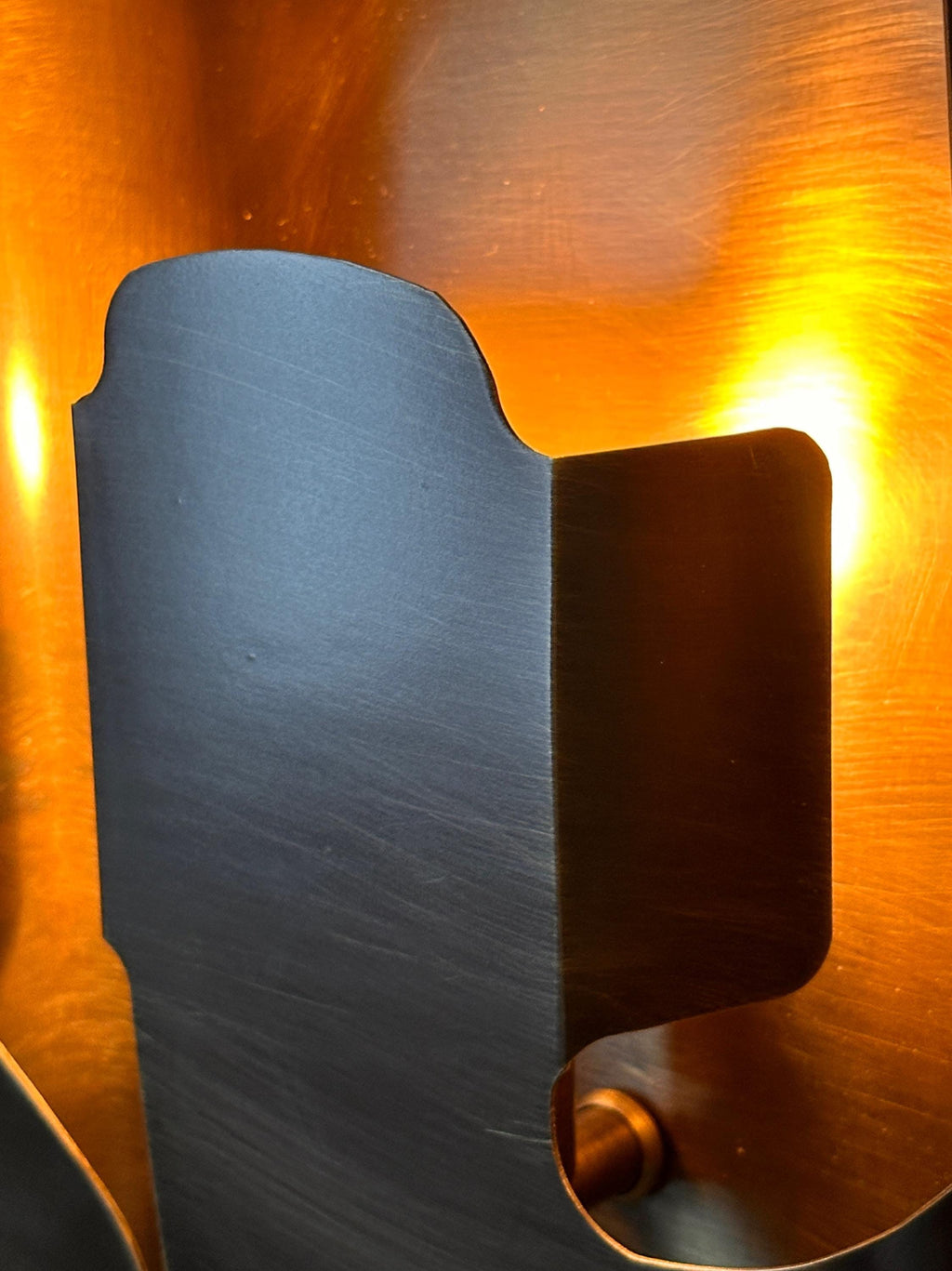 Tiznit Brass Wall Sconce, Modern Sculptural Interior Wall Light with Warm Architectural Glow