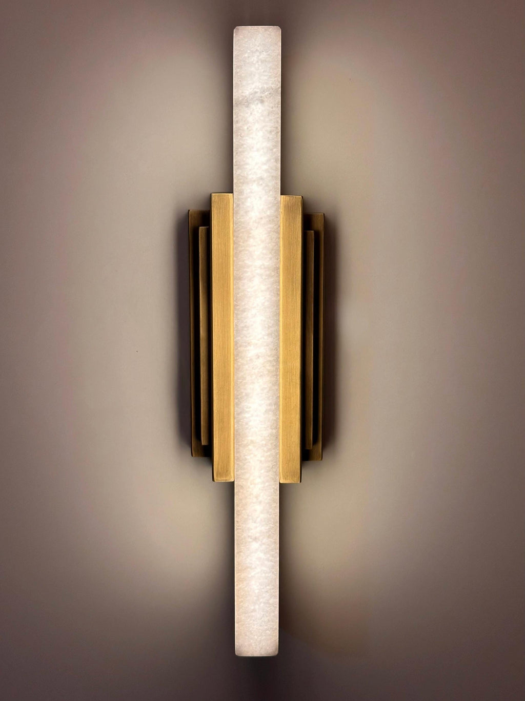 Chilmark Marble Wall Sconce – Architectural Stone Wall Light, Minimal Luxury Interior Lighting, Handmade