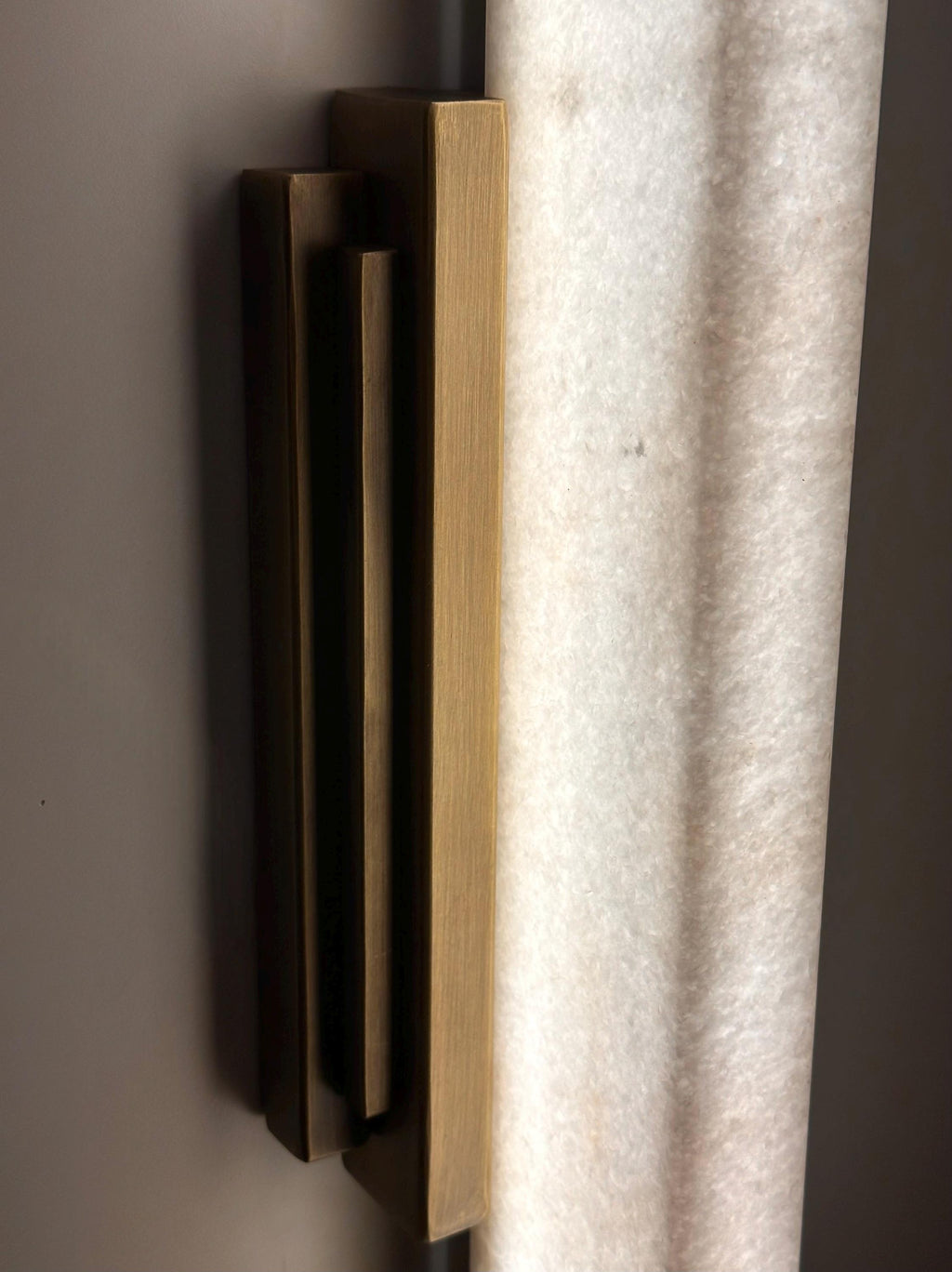 Chilmark Marble Wall Sconce – Architectural Stone Wall Light, Minimal Luxury Interior Lighting, Handmade
