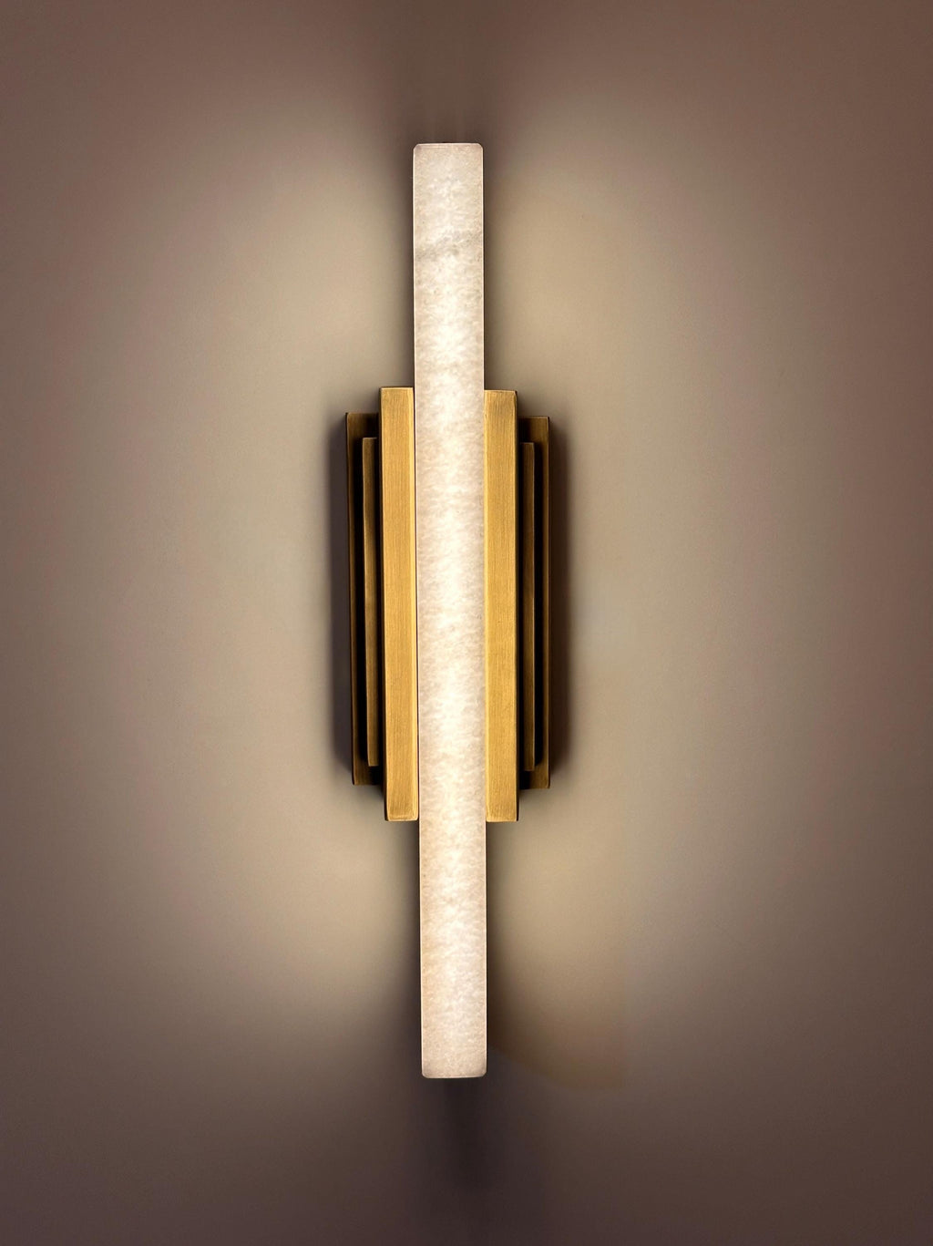 Chilmark Marble Wall Sconce – Architectural Stone Wall Light, Minimal Luxury Interior Lighting, Handmade