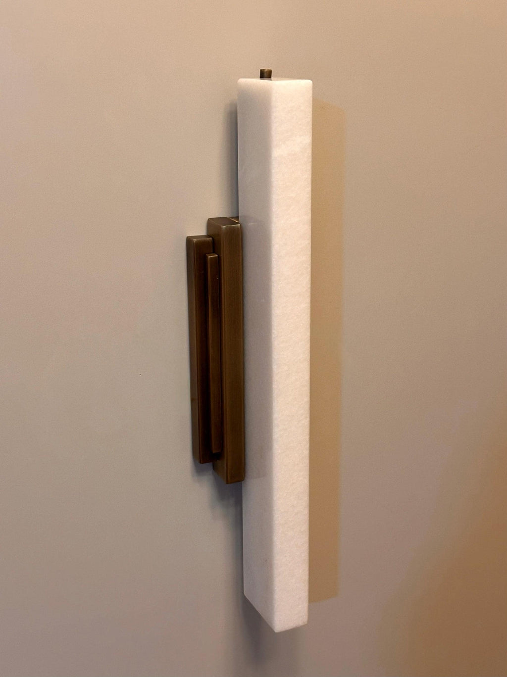 Chilmark Marble Wall Sconce – Architectural Stone Wall Light, Minimal Luxury Interior Lighting, Handmade