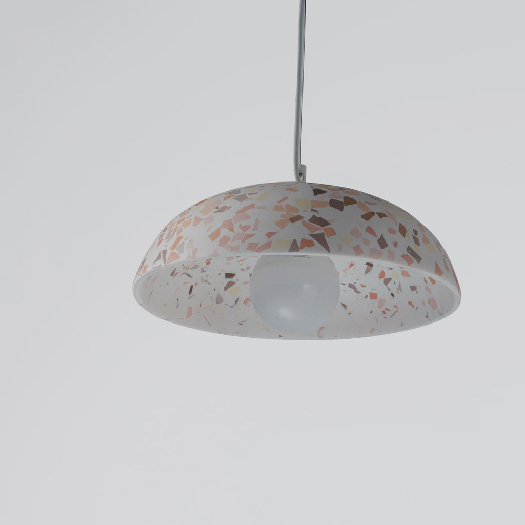MATARA Light Terrazzo Concrete Pendant Light – Modern Scandinavian Hanging Lamp