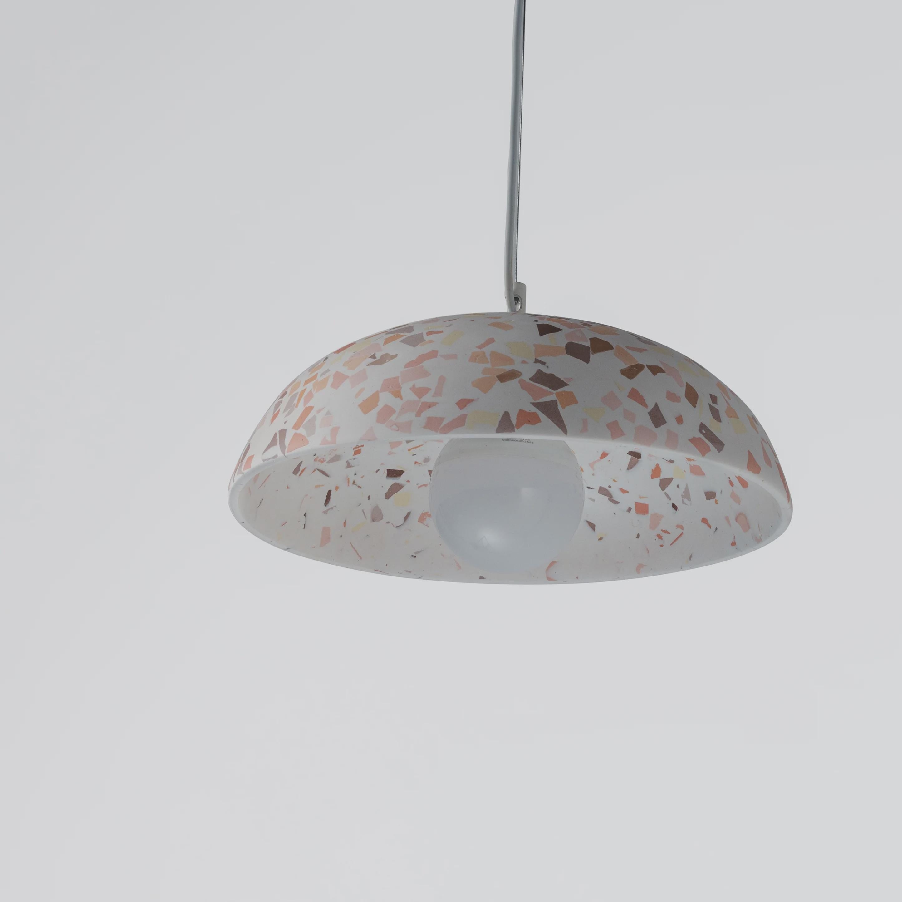 MATARA Light Terrazzo Concrete Pendant Light – Modern Scandinavian Hanging Lamp