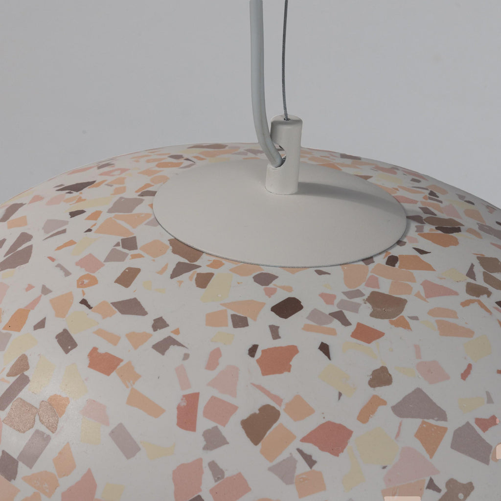MATARA Light Terrazzo Concrete Pendant Light – Modern Scandinavian Hanging Lamp