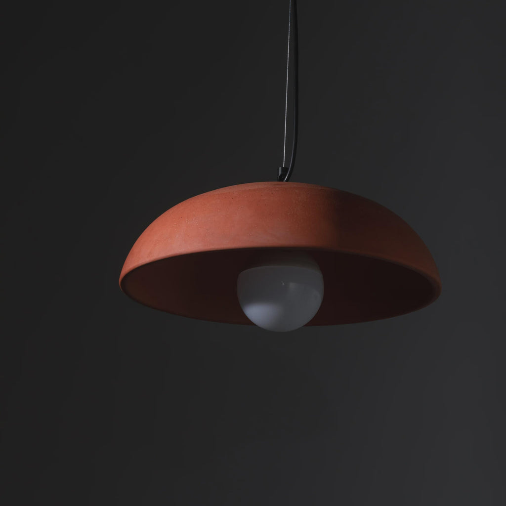 MATARA III Terracotta Pendant Light – Handmade Clay Hanging Lamp, Mediterranean Ceiling Light