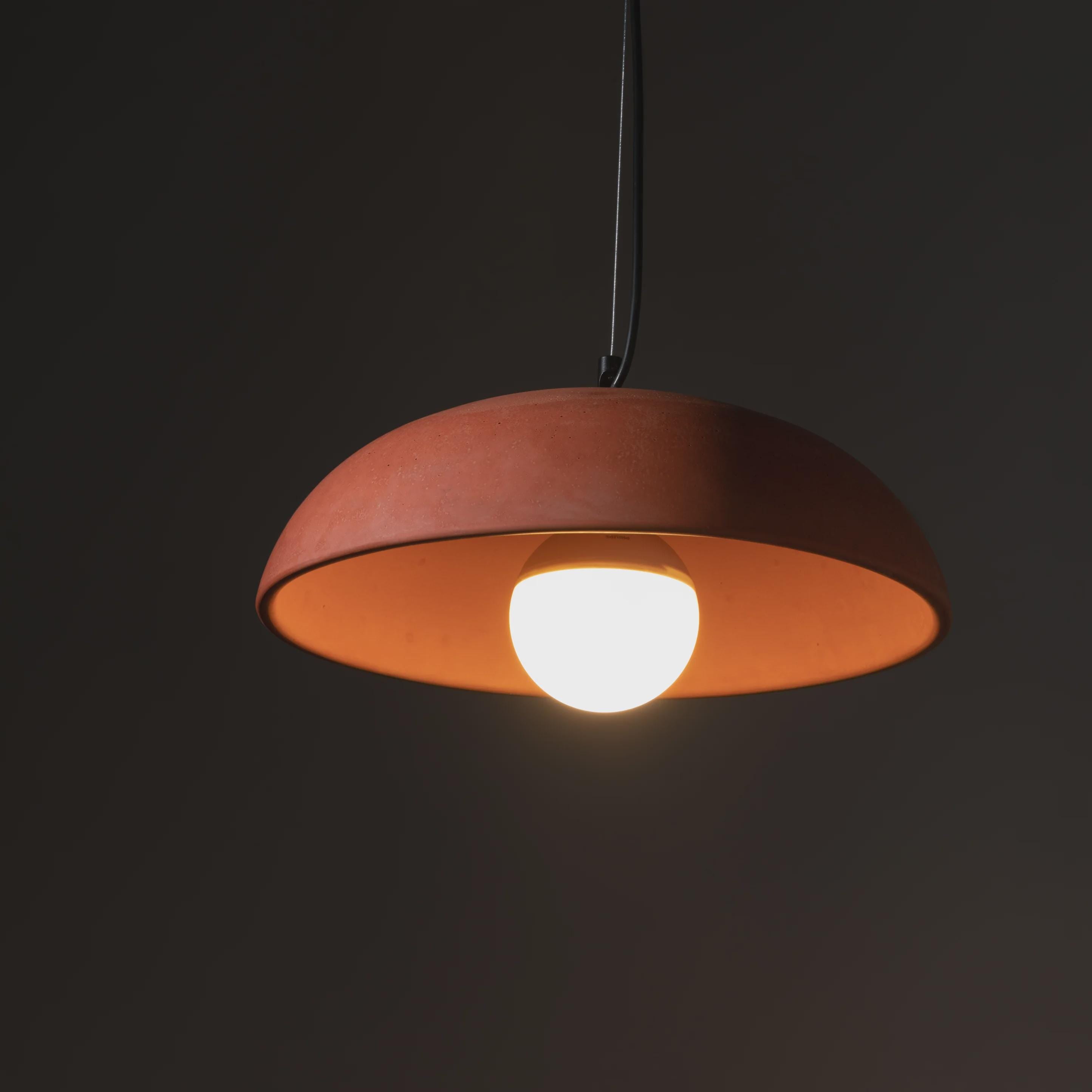 MATARA III Terracotta Pendant Light – Handmade Clay Hanging Lamp, Mediterranean Ceiling Light