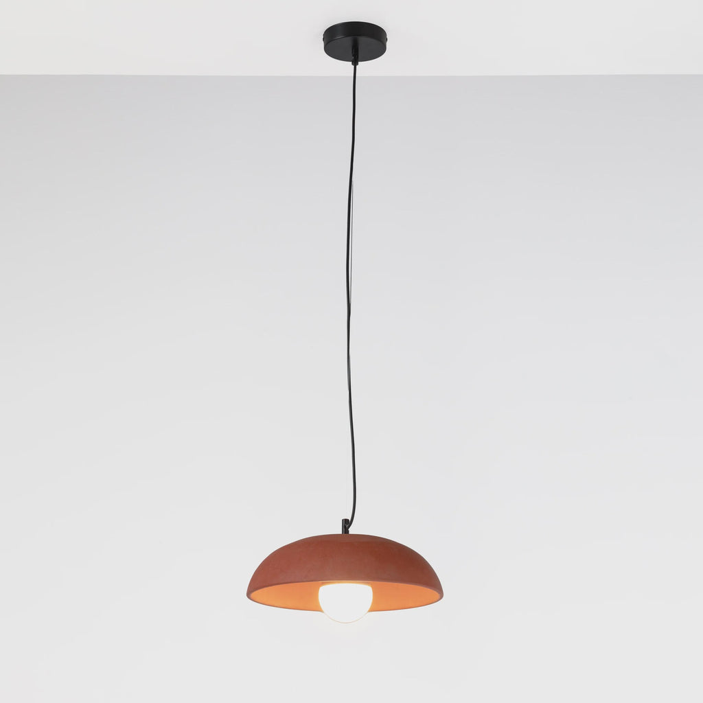 MATARA III Terracotta Pendant Light – Handmade Clay Hanging Lamp, Mediterranean Ceiling Light