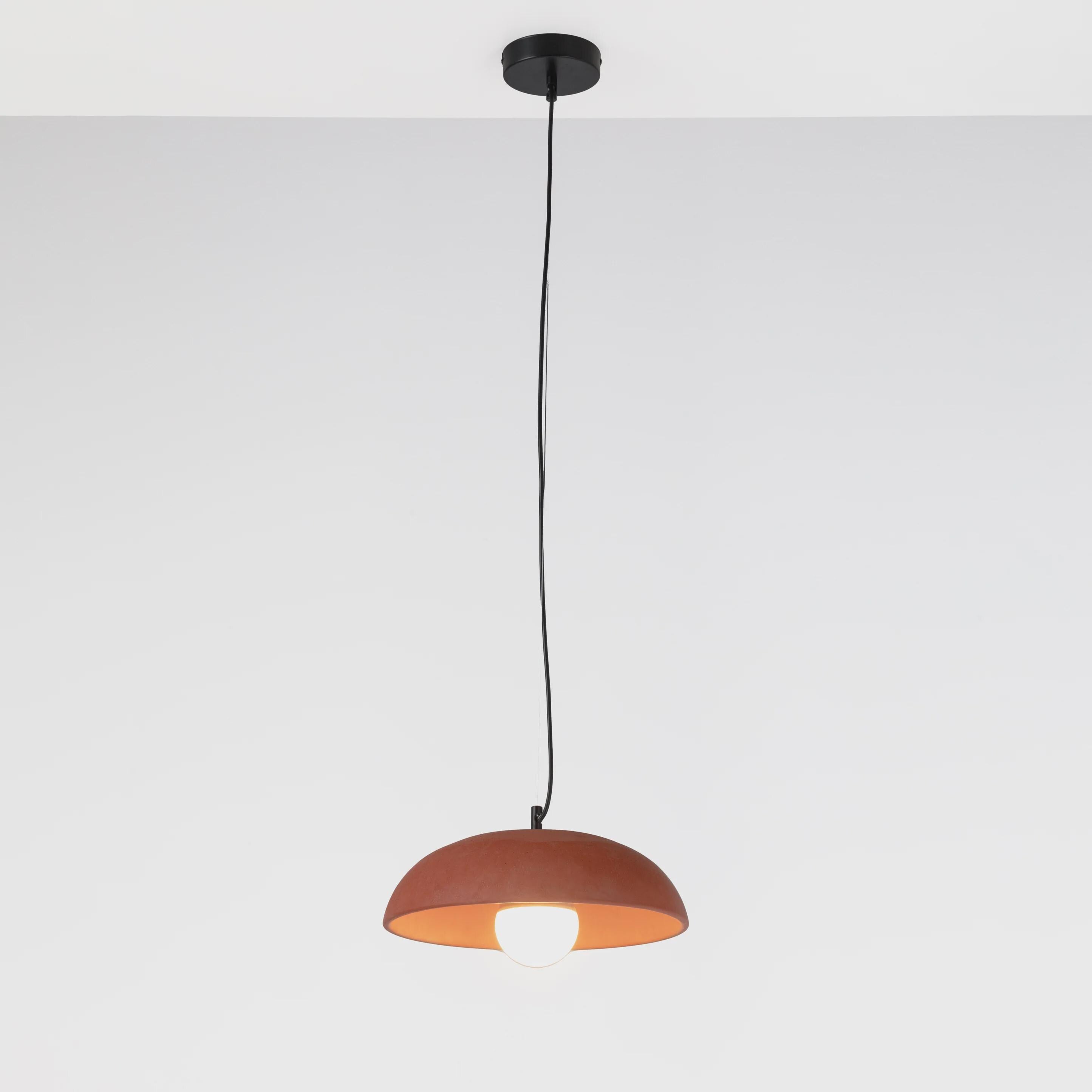 MATARA III Terracotta Pendant Light – Handmade Clay Hanging Lamp, Mediterranean Ceiling Light