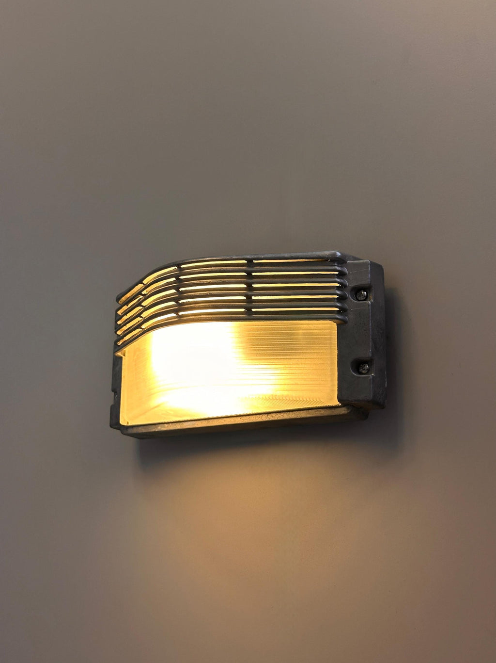 BOURBON Outdoor Wall Light, Industrial Bulkhead Sconce, Architectural Exterior Fixture, Nautical Inspired Lighting