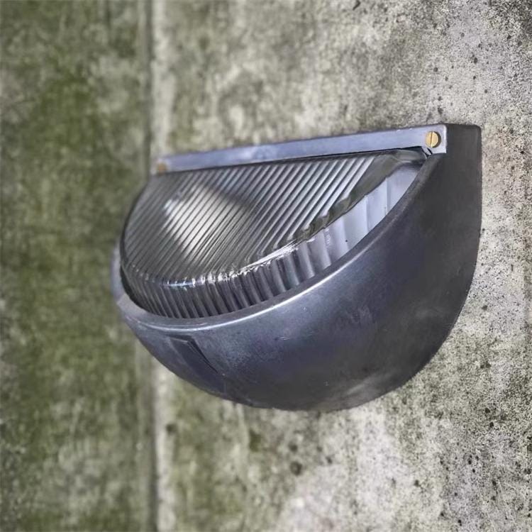 LA BOCA Outdoor Wall Light Industrial Exterior Sconce Architectural Metal Fixture Contemporary Outdoor Lighting