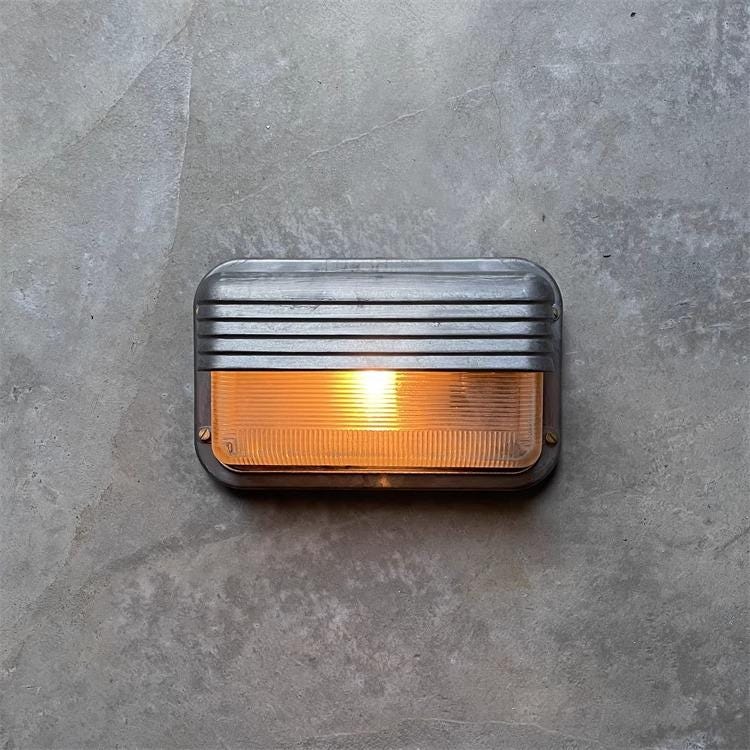 ABBEY Exterior Wall Light Industrial Outdoor Sconce Contemporary Bulkhead Fixture Coastal Lighting